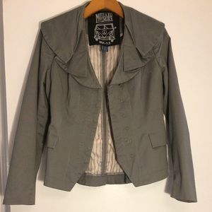 Anthropologie Millard Fillmore Gray Jacket